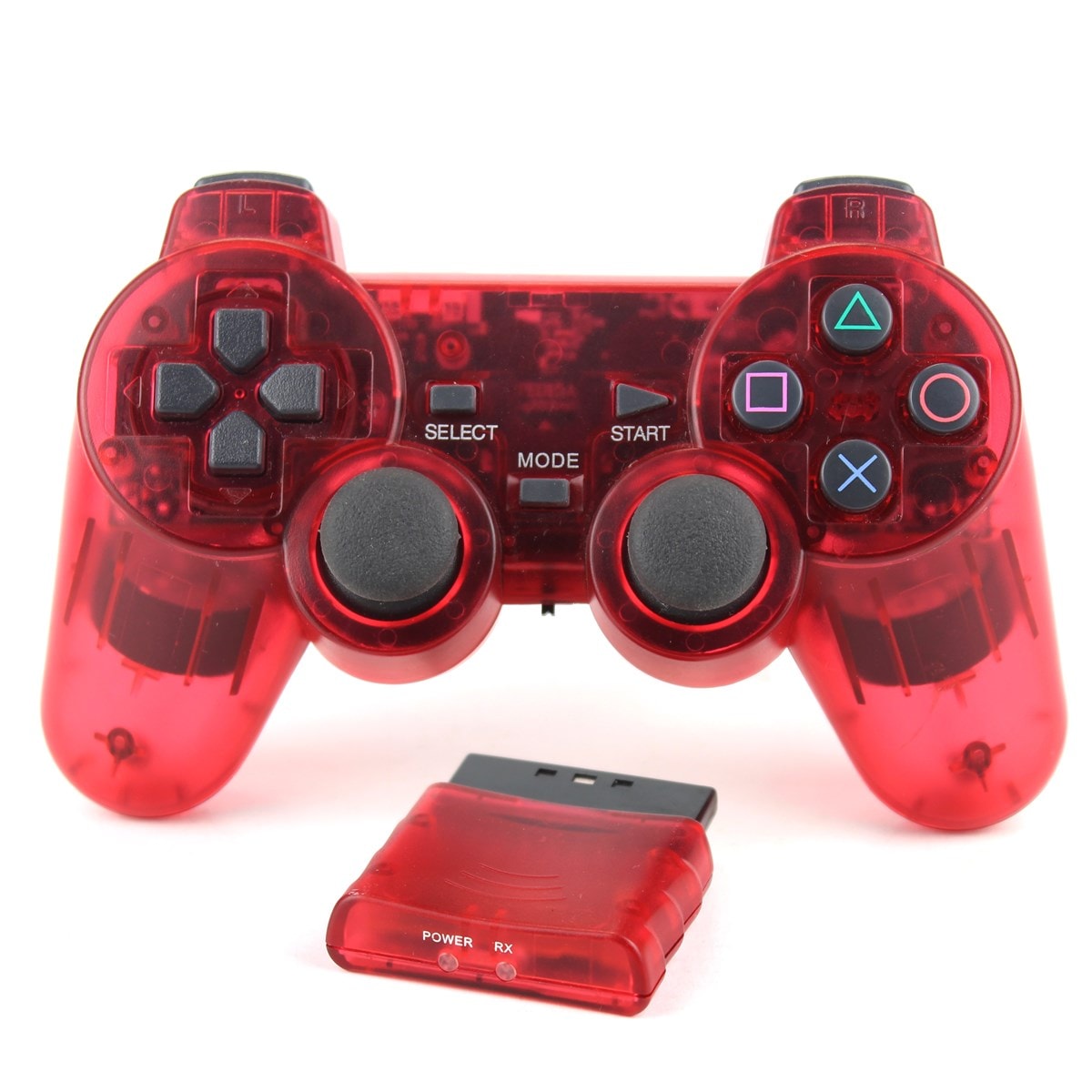 Trådløs Controller til PS2 (Rød) - WTS Retro - Køb her