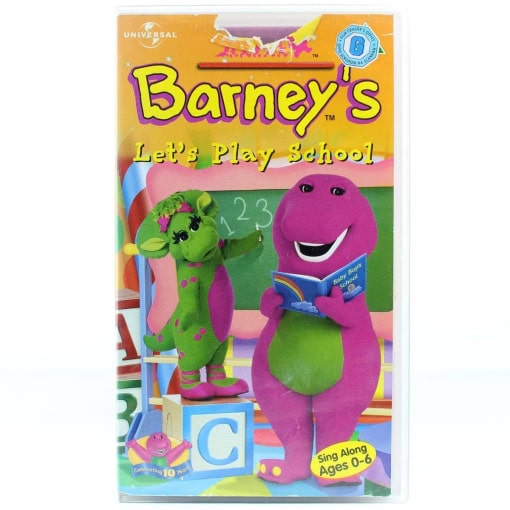 Barney: Let's Play School! (VHS)