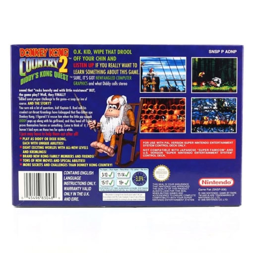 Donkey Kong Country 2: Diddy’s Kong Quest (SNES – Boxed - UKV) - Image 2