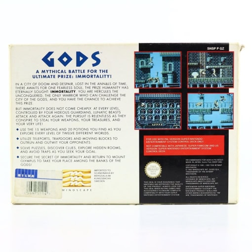 Gods (SNES - Boxed - SCN) - Image 3