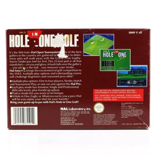HAL’s Hole in One Golf (SNES - Boxed - SCN) - Image 2