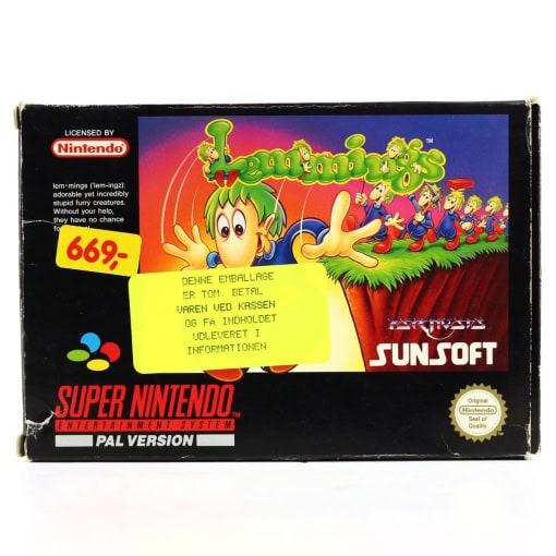 Lemmings (SNES - Boxed - SCN)