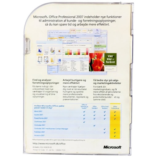 Microsoft Office 2007 Professional - Dansk - Image 2