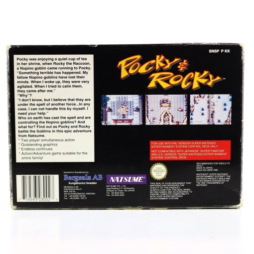 Pocky & Rocky (SNES - Boxed - SCN) - Image 2
