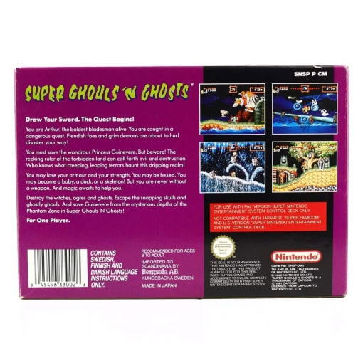 Super Ghouls ‘N Ghosts (SNES - Boxed - SCN) - Image 2