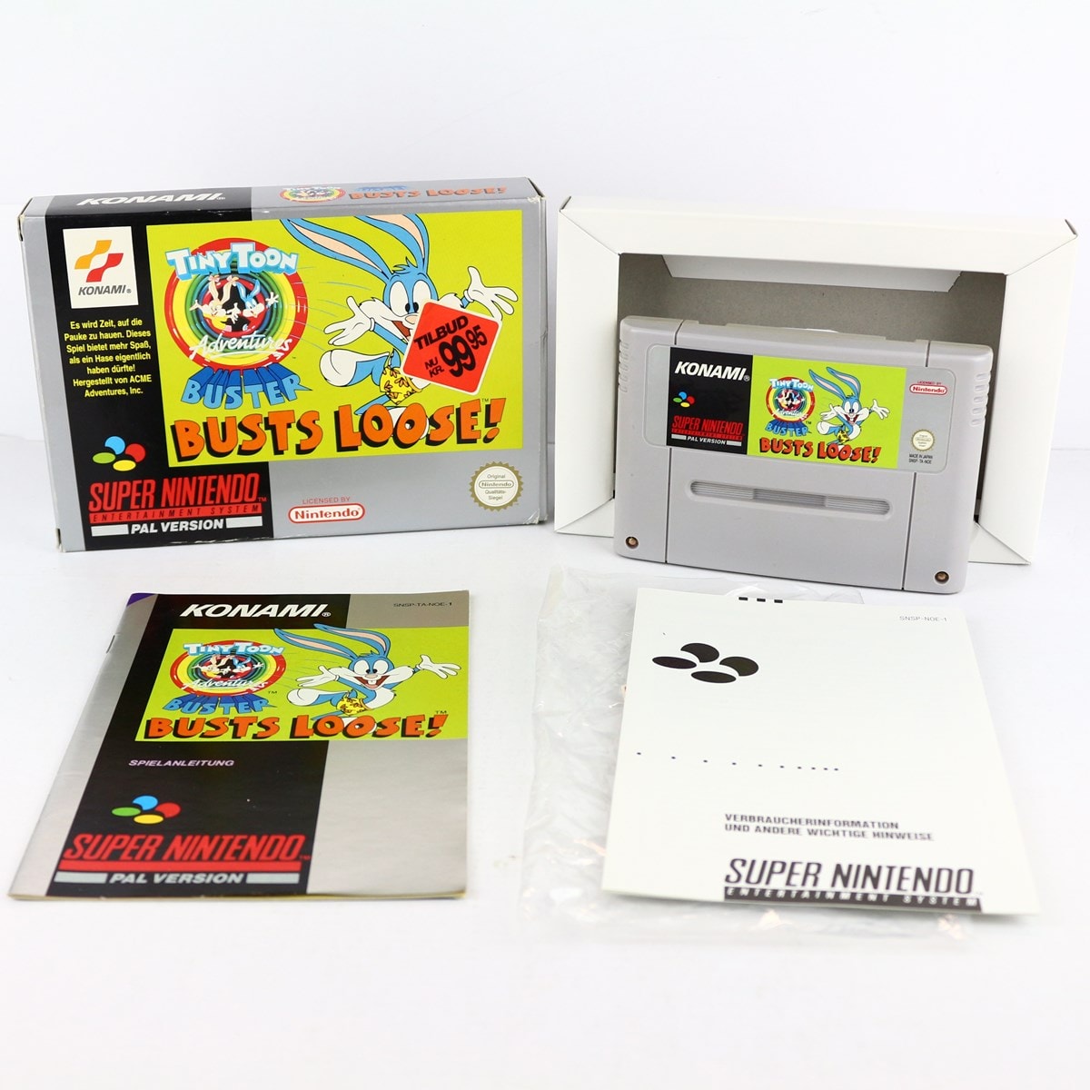 Tiny Toon Adventures Buster Busts Loose! (SNES Boxed) WTS Retro