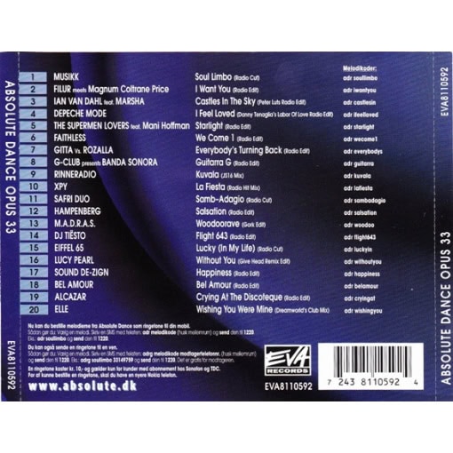 Absolute Dance Opus 33 (CD, 2001) - Image 2