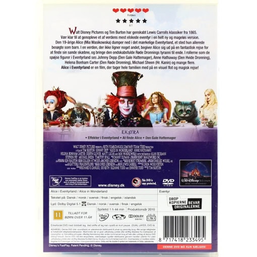 Alice i Eventyrland (DVD, 2010, Johnny Depp) - Image 2