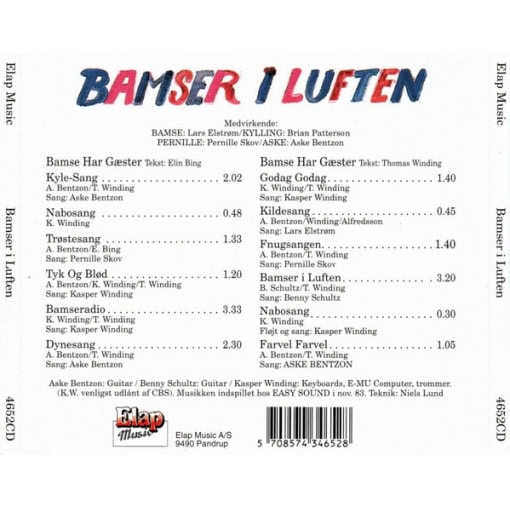 Bamse & Kylling – Bamser I Luften (CD) - Image 2