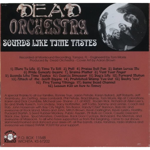 Dead Orchestra – Sounds Like Time Tastes (CD) - Image 2