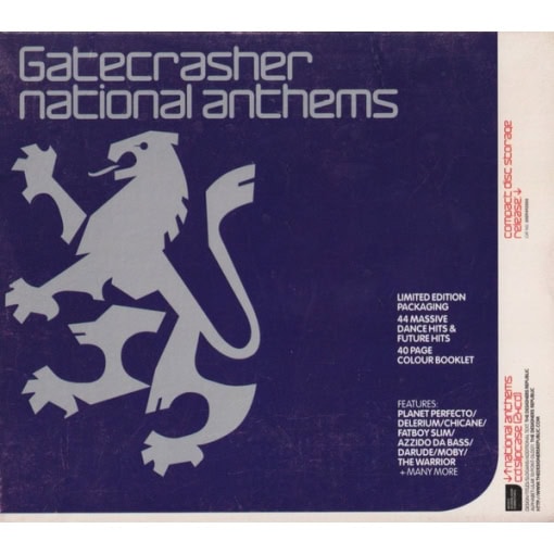 Gatecrasher: National Anthems (CD, 2000)