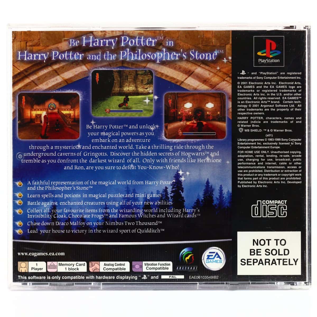 Harry Potter and the Philosopher’s Stone (PS1 PSOne bundle udgave) WTS Retro Køb spillet her