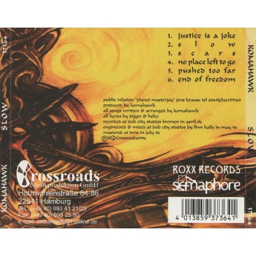 Komahawk – Slow (CD) - Image 2