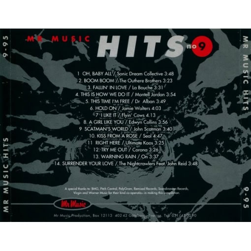 Mr Music Hits 9-95 (CD) - Image 2