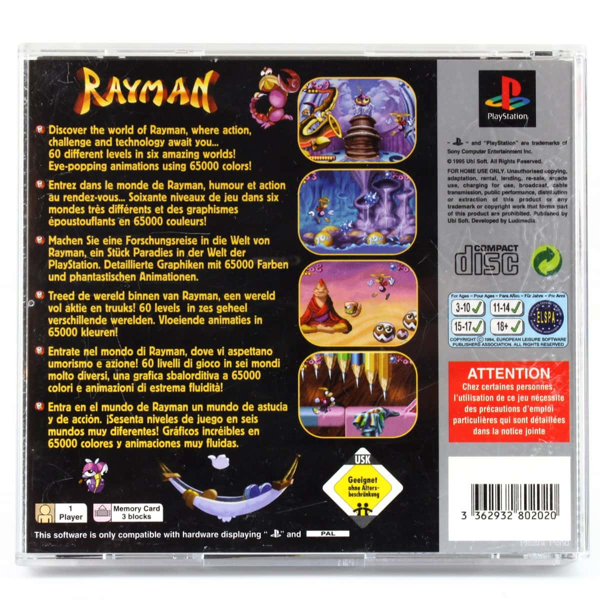 rayman 1 playstation 1