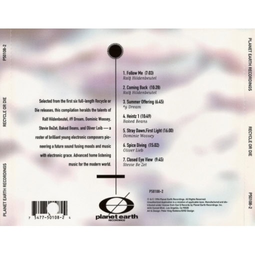 Recycle Or Die - Electronic Mind Music (CD) - Image 2
