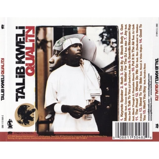 Talib Kweli – Quality (CD, 2002) - Image 2