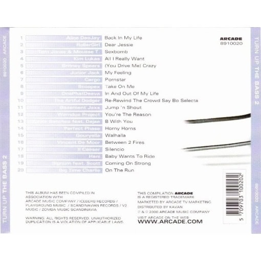 Turn Up The Bass 2 (CD, 2000) - Image 2