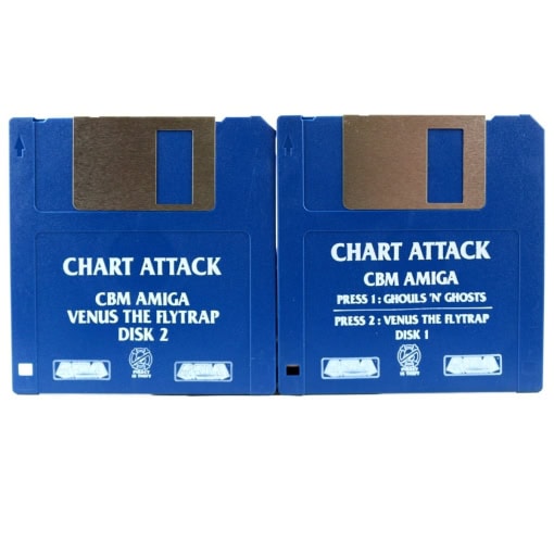 Chart Attack: Ghouls 'n' Ghost + Venus the Flytrap (Amiga - Løse Disketter)