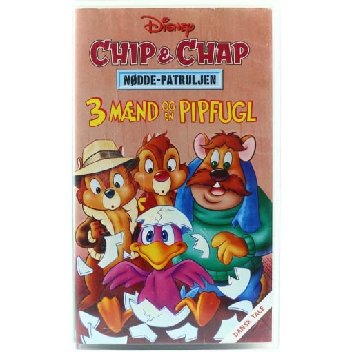 Chip & Chap: Nøddepatruljen - 3 Mænd og en pipfugl (VHS)