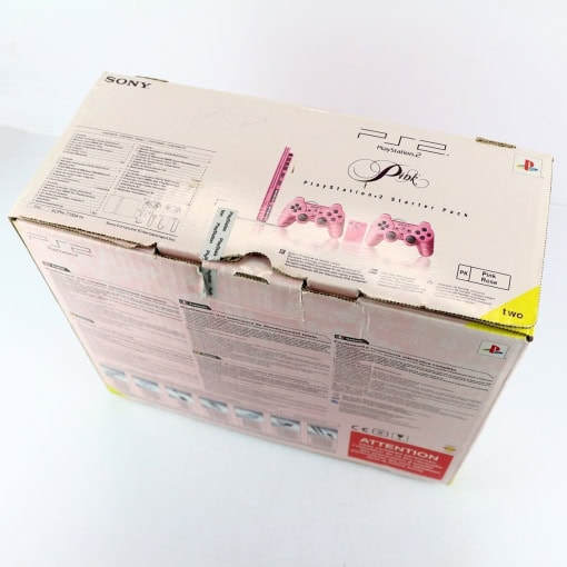 Playstation 2 Slimline med 2 Controllere og Memory Card (Pink - Boxed) - Image 4