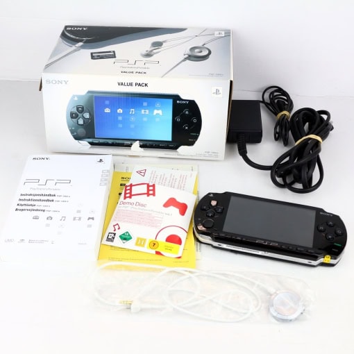 Sony PSP konsol (Sort, Boxed, PSP-1004, Softmod)