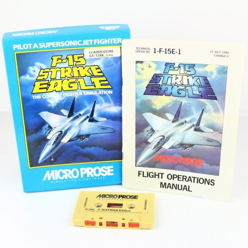 F-15 Strike Eagle (C64 Cassette) inkl. dansk manual - Image 3