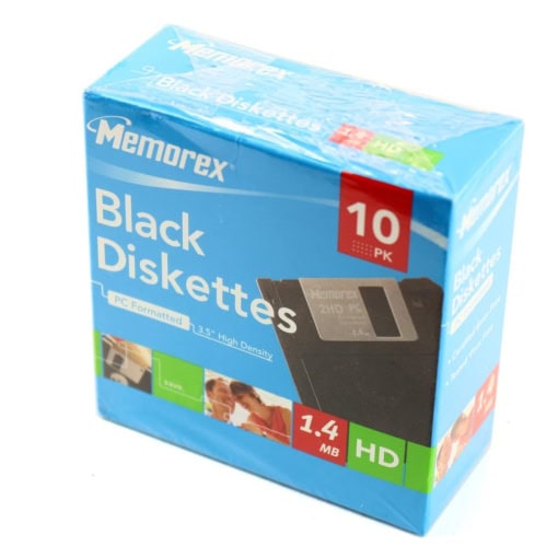 Memorex MF 2HD Disketter 1.44MB (10 PK) - Image 3
