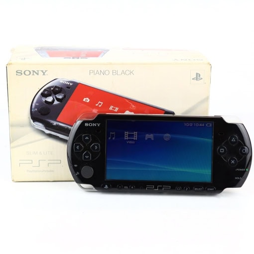 Sony PSP Slim konsol (Piano Black, PSP-3004, Boxed)