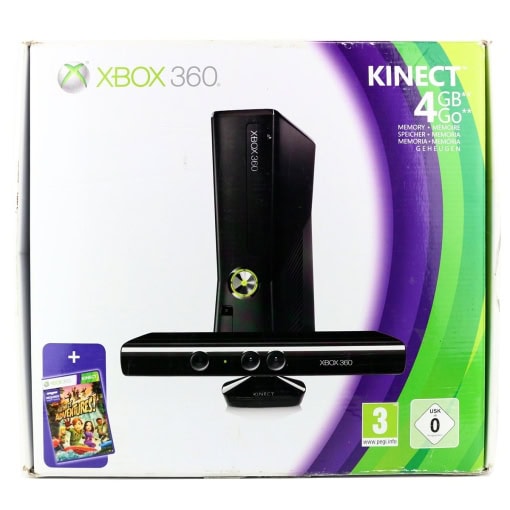 Xbox 360 S konsol + Kinect (4GB - Boxed)