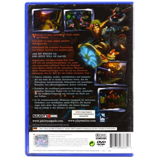 Jak II: Renegade (PS2 - Tysk cover) - Image 2