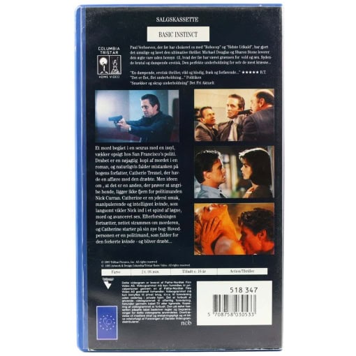 Basic Instinct - Iskoldt Begær (VHS) - Image 2