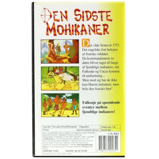 Den sidste Mohikaner (VHS) - Image 2
