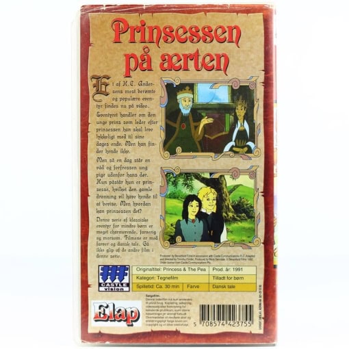 Klassiske Eventyr På Video - Prinsessen på ærten (VHS) - Image 2