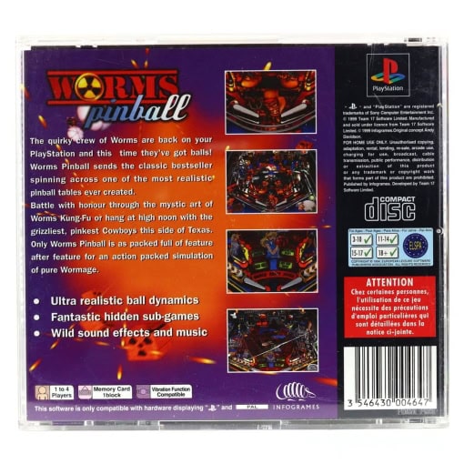 Worms Pinball (PS1) - Image 2