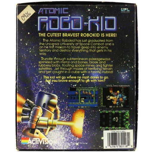 Atomic Robo-Kid (Amiga, Small Box) - Image 2