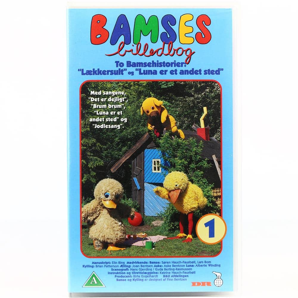Bamses Billedbog 1 VHS WTS Retro K b Filmen Her