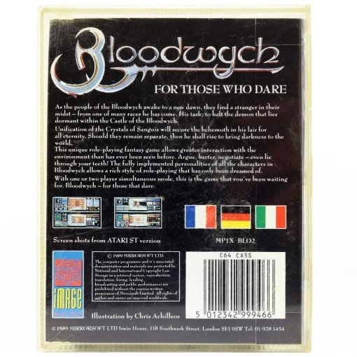 Bloodwych (C64 Cassette) - Image 2