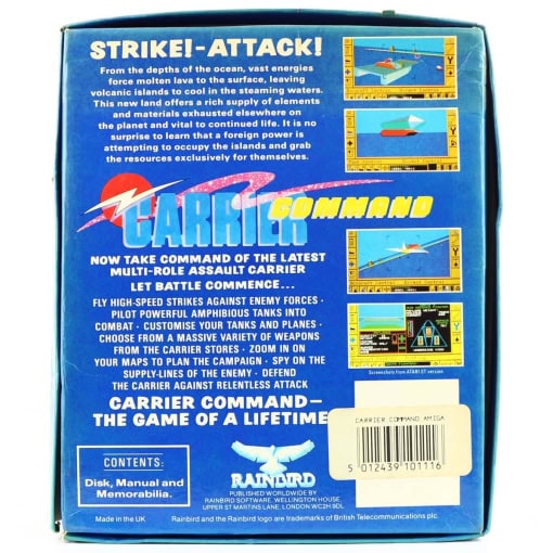 Carrier Command (Amiga, Small Box) - Image 2