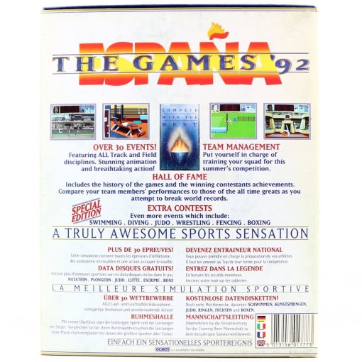 España: The Games '92 (Amiga, Big Box) - Image 2