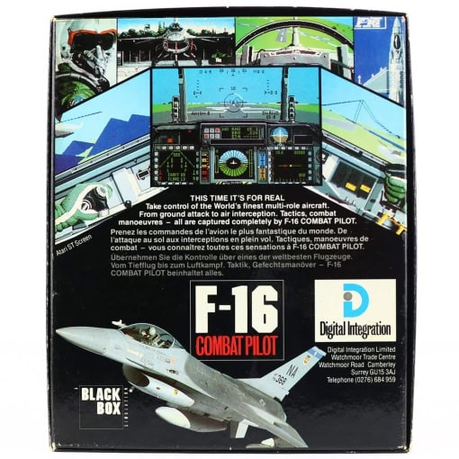 F-16 Combat Pilot (Amiga, Small Box) - Image 2