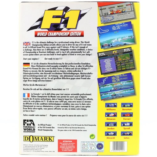 F1 World Championship Edition (Amiga, Big Box) - Image 2