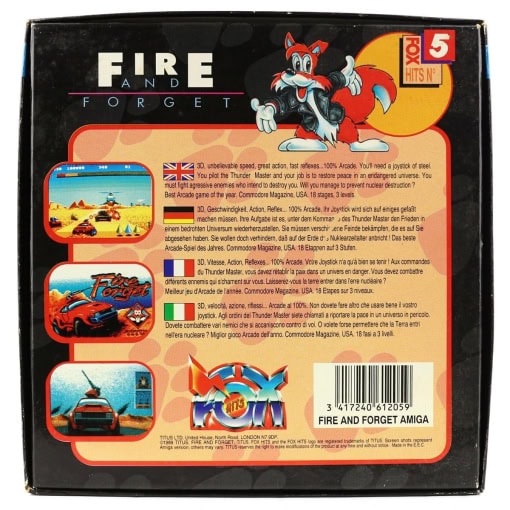 Fire and Forget (Amiga, Fox Hits) - Image 2