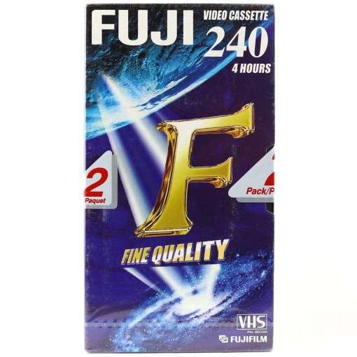 FUJI VHS 240 videobånd - 2 Pack (Ny)