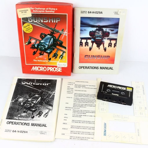 Gunship (C64 Cassette) inkl. dansk manual - Image 3