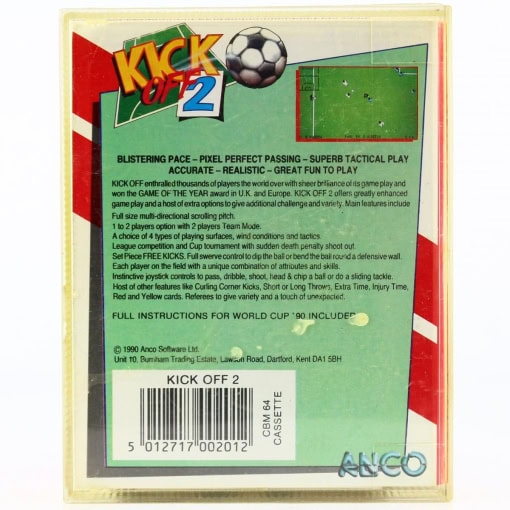 Kick Off 2 (C64 Cassette) - Image 2