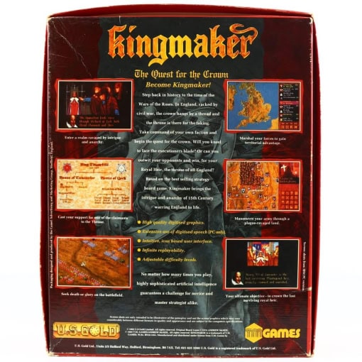 Kingmaker: The Quest for the Crown (Amiga, Big Box) - Image 2