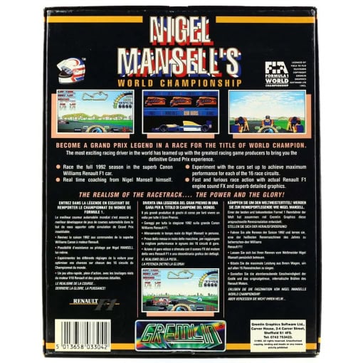Nigel Mansell's World Championship (Amiga, Big Box) - Image 2