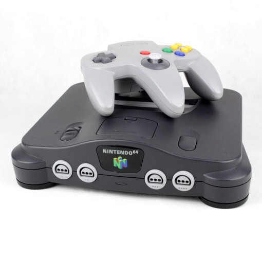 Nintendo 64 konsol m. controller og kabler