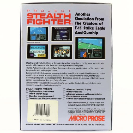 Project Stealth Fighter (C64 Cassette) - Image 2